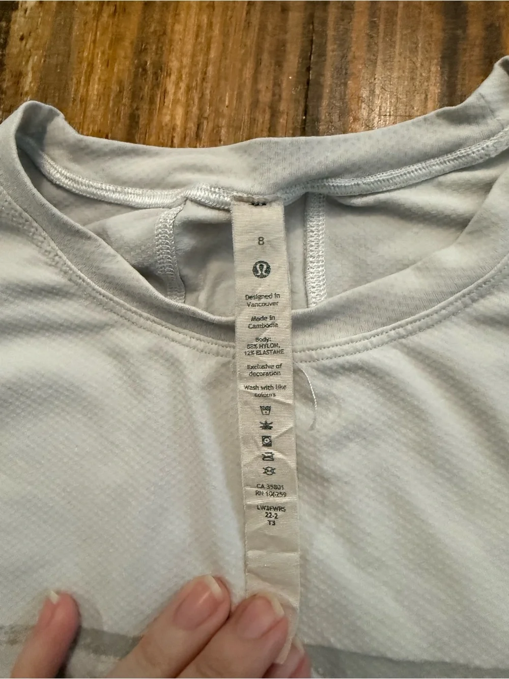 Lululemon x Ed Curtis Short Sleeve Training Shirt – Women’s Size 8